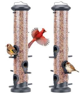 Kingsyard Tube Bird Feeder 2 Pack